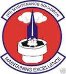 STICKER USAF   2ND MAINTENANCE SQUADRON