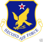 STICKER USAF   2ND AIR FORCE