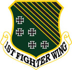 STICKER USAF   1ST FIGHTER WING B
