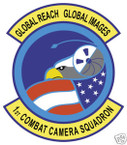 STICKER USAF   1ST COMBAT CAMERA SQUADRON
