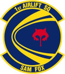STICKER USAF   1ST AIRLIFT SQUADRON