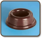 Brown recessed rubber bumper, BS-30