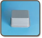Gray square rubber bumper feet, BS-04