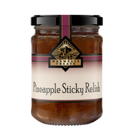 Pineapple Sticky Relish
Rich Australian Pineapples with sticky sweetness and asian spice. 
Made by Maxwell's Treats
Australian owned and operated. 