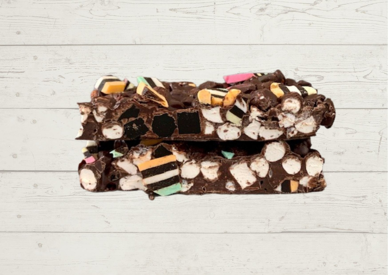 Licorice Rocky Road Dark Chocolate The Treat Factory