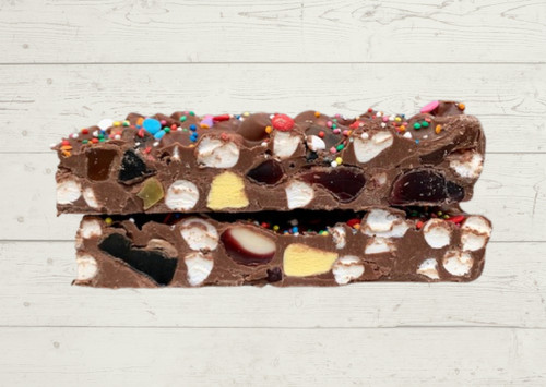 Party Rocky Road
Party Mix Marshmallows Belgian Milk Chocolate
Handmade in Berry NSW Australia