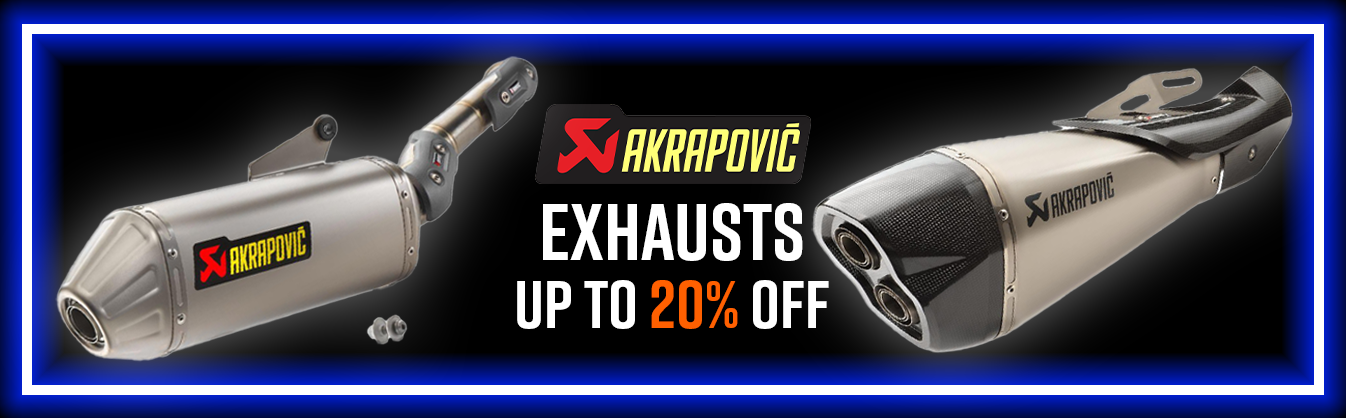KTM Akrapovic Exhausts. 20% off select exhausts.