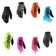 100% Brisker Cold Weather Adult Gloves (Black  /Grey, Camo / Black, Fluo Orange, Fluo Yellow, Heather Grey, Neon Pink, Red, Turquoise)