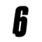 Race Numbers 0-9 (Black, White)