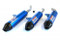 HGS Silencer KTM 125, 150 SX 16 - 18 Blue with Carbon End Cap