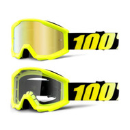 THE STRATA JR - Neon Yellow (Mirror Gold Lens, Clear Lens)