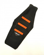 Bud full traction seat cover KTM SX50 2016> Black with Orange Grip Stripes (BSC50009)