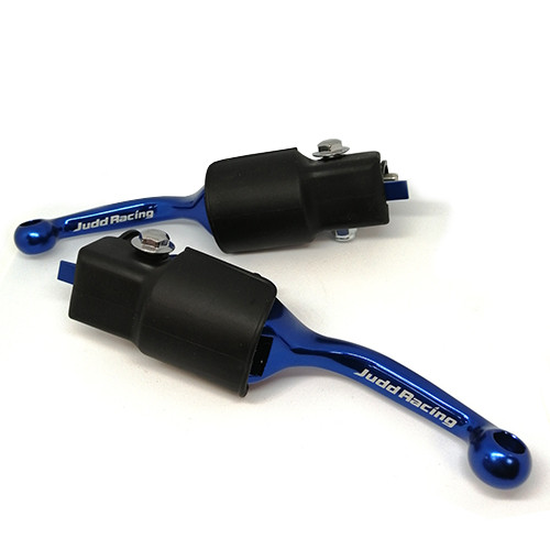 Flexible Bendy Brake & Clutch Lever Set, KTM 65 & 85 2014> Blue