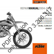 KTM OEM DVD Repair Manual 85SX 2004-2017 (3206317)