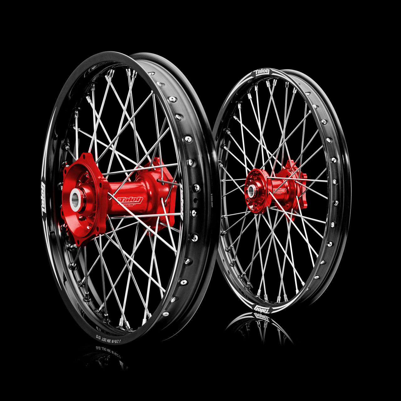 SPOKE WRAPS FOR HONDA CR 125 CRF 250 CRF 450 RED FRONT AND REAR WHEELS 