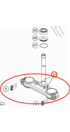 BOT. TRIPLE CLAMP CPL. (45201032022) 