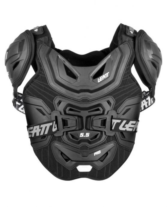 Leatt Body Protector 5.5 Black Optimal Hard Shell Body Protector with 3DF