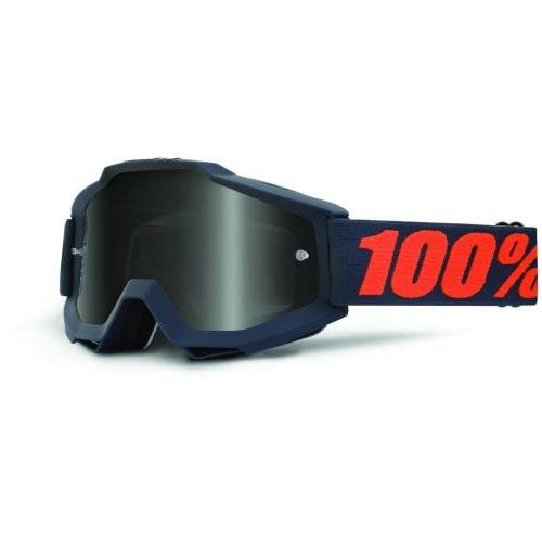 100% Goggles ACCURI - Sand - Grey Smoke Lens - Gunmetal (50201-025-02)