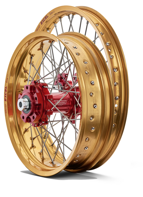 Talon Adventure Wheels SET Pro Billet Red/Gold (TW002)