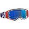 Scott Prospect Motocross Goggles Red/Blue | Electric Blue Chrome Works (SCOTT009)