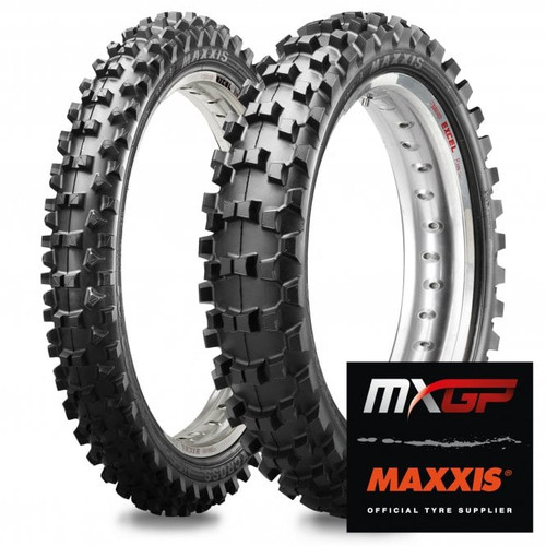 Maxxis MX ST SI 21" & 19" Tyre Pair | 80/100-21 and 110/90-19 (2770132)