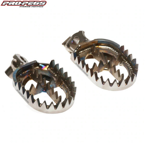 Pro Pegs Titanium MX Footrests (Ti) (Yamaha / Gas Gas) (PRPEGMX004)