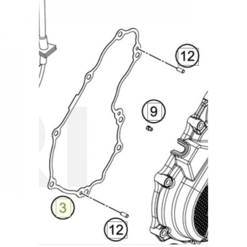 IGNITION COVER GASKET (79230040000) (79230040000)