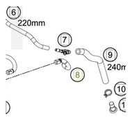 Molded hose ACF (64115023000) (64115023000)