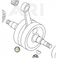 CRANKSHAFT 50 GS 2002 | 2002 (45130518100) (45130518100)