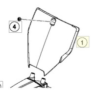 Start number plate white (2330800700028) (2330800700028)