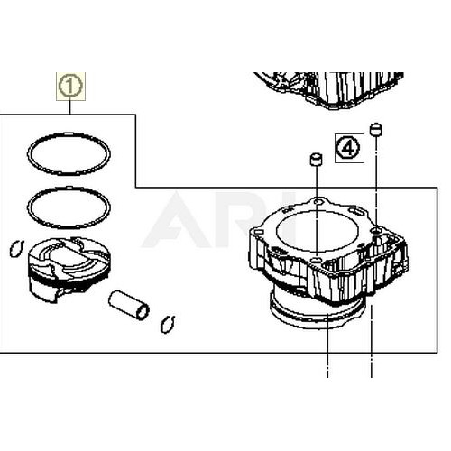 CYLINDER + PISTON CPL. (78130038200) (78130038200)