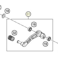 FOOT BRAKE LEVER CPL. (90113050244)