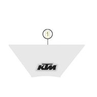 Decal Startnumberplate (KTM) (79108095100) (79108095100)