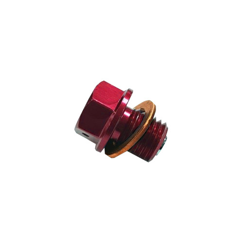 Judd Magnetic Drain Plug Gas Gas MC 50, 65, 85, 125 2021> RED Size: M12 X 12MM X 1.5 (MDB001-RD)