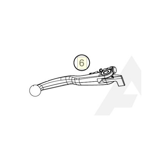 Hand brake lever cpl. (24013002000) (24013002000)