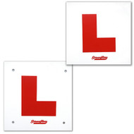 L Plate Kit | Stick On Front & Plastic Rear (LPlate-KIT)