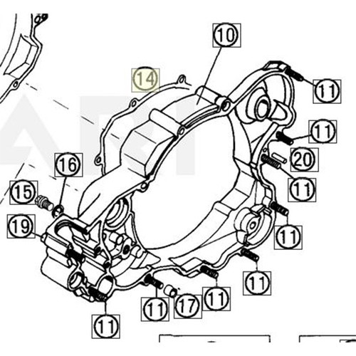 WATER PUMP COVER GASKET (54635003200) (54635003200)