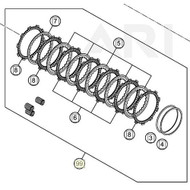 CLUTCH KIT 390 DUKE 15 | ON DEMAND (90232111010) (90232111010)