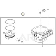 CYLINDER + PISTON CPL. - REPLACED BY 79430138100 (79430038100)
