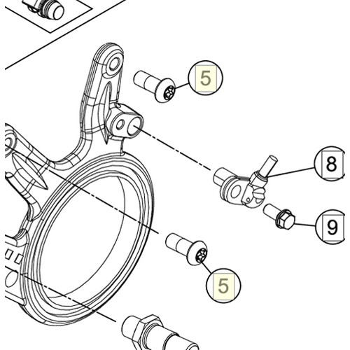 brake caliper screw M8x20 (69013076000) (69013076000)