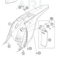 Tail section KTM 65 SX 2021-2022 (46308013000ABB) (46308013000ABB)