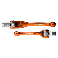 Apico | Flexi Lever Set (1 Pair) | SX/SX-F/EXC/EXC-F 250-500 14-22 | SX125-150 16-22 | (See Description) | Orange