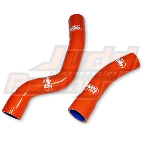 Samco Sport 2 Orange Piece Silicone Radiator Coolant Hose Kit | KTM 790 Duke 2018 - 2021 (KTM-102-OR)