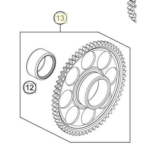 freewheel gear cpl. (79240020033) (79240020033)