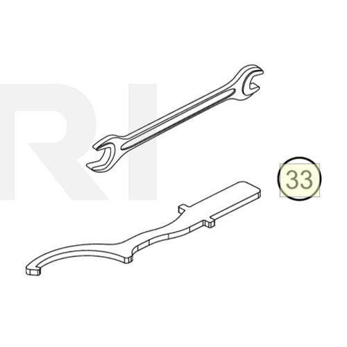 HOOK WRENCH F. SHOCK ABSORBER (76029062000) (76029062000)