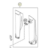 Fork protection kit EXC 21 | with decal (77701094100C1E) (77701094100C1E)