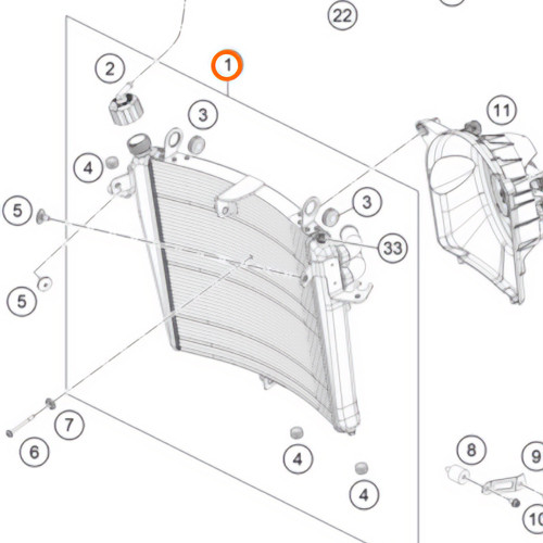 Radiator (61735010100) (61735010100)