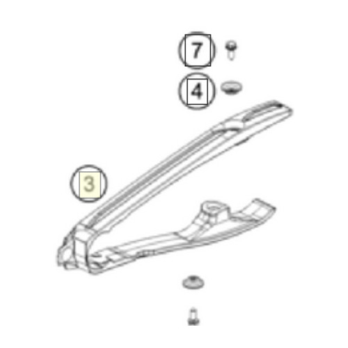 Chain slider, left (A46004066000) (A46004066000)