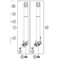 FORK LEG R/S + TUBE CPL. (48601408S2) (48601408S2)