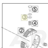 DISTANCE SHIM 9,5X19X0,2 | (As required) (45232007020) (45232007020)